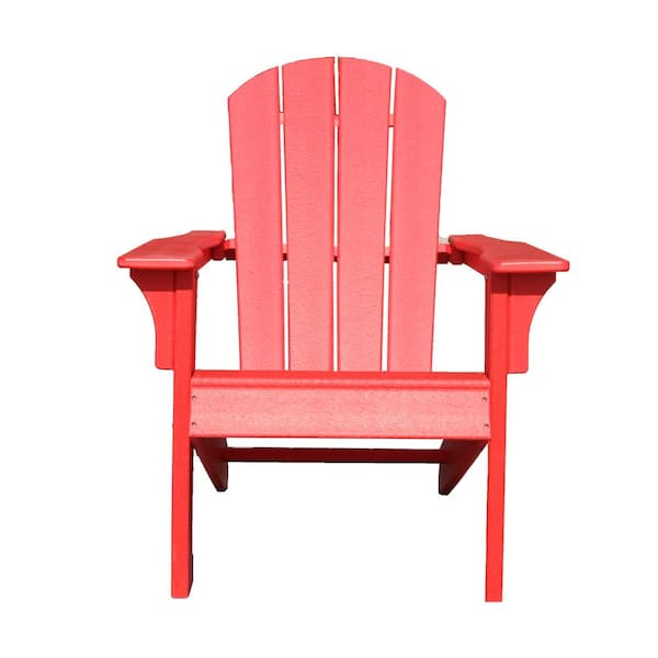 Unbranded SERGA.Red Polystyrene Composite Outdoor Adirondack Chair