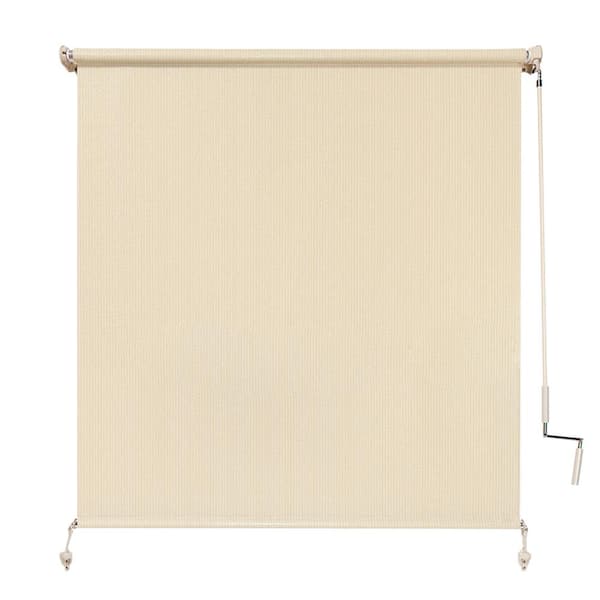 NEW Coolaroo 48" x 72" Outdoor Cordless Roller Shade  80% UV Protection 