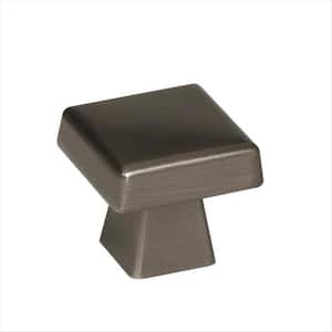 Blackrock 1-1/2 in. (38mm) Modern Gunmetal Square Cabinet Knob