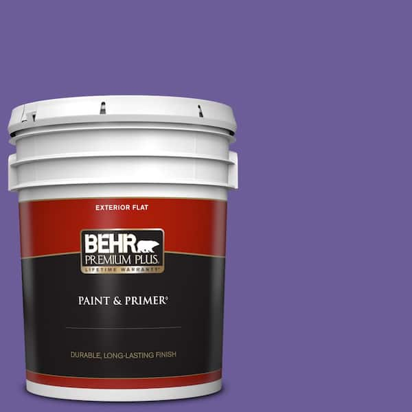 BEHR PREMIUM PLUS 5 gal. #P560-6 Just a Fairytale Flat Exterior Paint & Primer