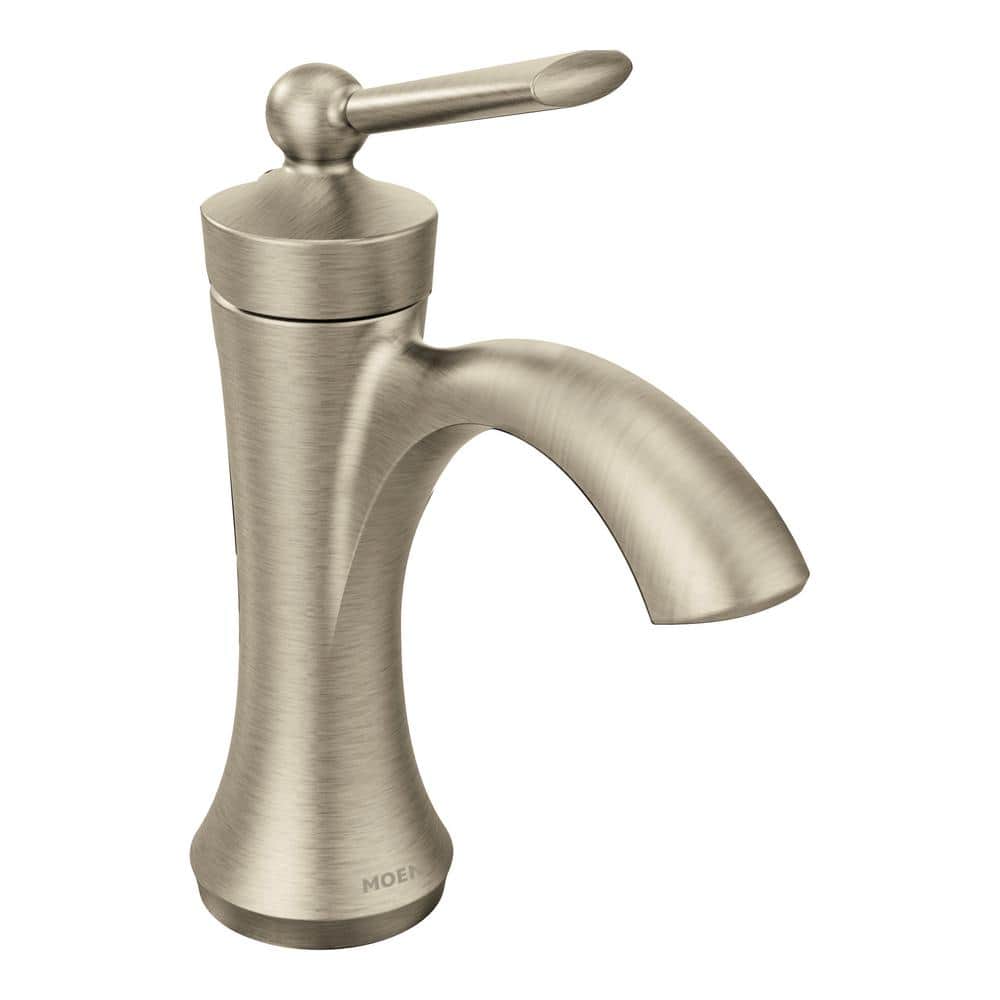 Classic Distressed Bronze Single Hole Bathroom Faucet with Drain Assembly