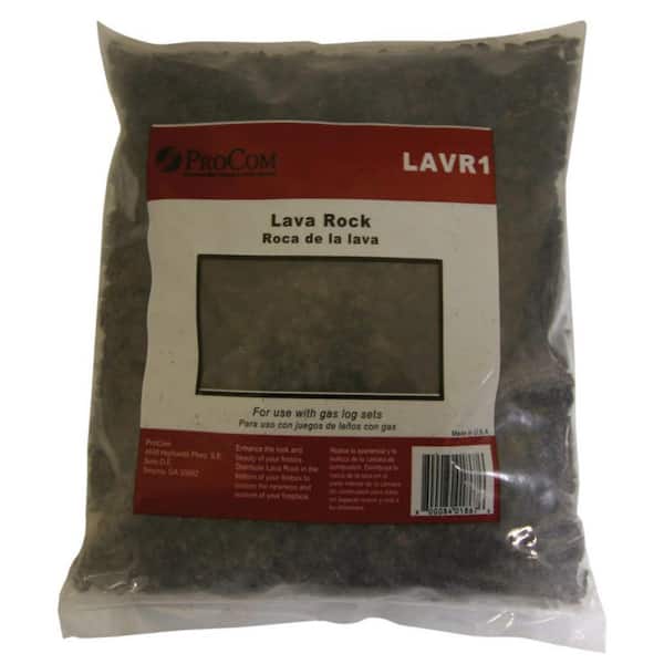 ProCom Heating 5 lbs. Decorative Lava Rock for Gas Log Bag Set