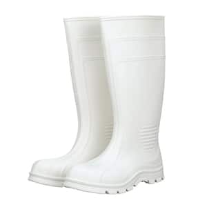 Premium White Steel Toe PVC Boot Men's Size 7