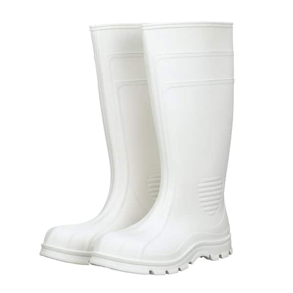 Unbranded Premium White Steel Toe PVC Boot Men's Size 10