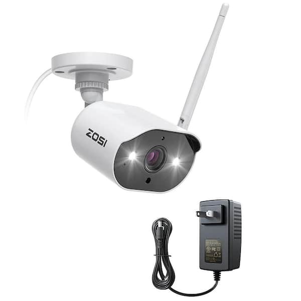 ZOSI ZG3023A 3MP Add-on Wireless Home Security Camera, Only Work with NVR Model ZR08JP ZR08LL, White