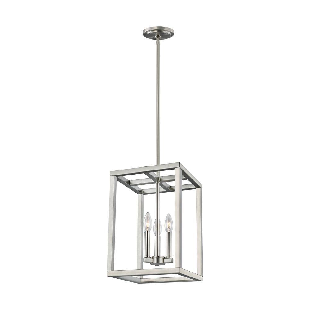 Generation Lighting Moffet Street 3Light Brushed Nickel HallFoyer