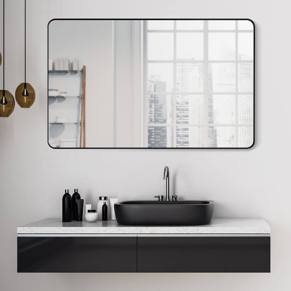 Nettuno 48" Rectangular Silver and Gold Bathroom Vanity Mirror