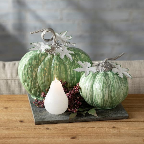 Metal on sale pumpkin decorations