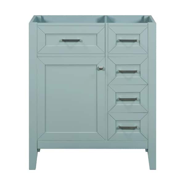 Unbranded 30 in. W x 18 in. D x 35 in. H Bath Vanity Cabinet without Top in Green