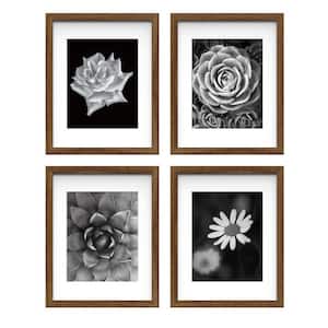11inchx 14inch Matted to 8inch x 10inch Walnut Gallery Wall Picture Frames Set of 4H5-UH-1264
