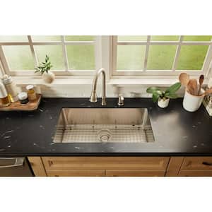 18-Gauge Stainless Steel 31 in. Single Bowl Undermount Kitchen Sink with Accessories