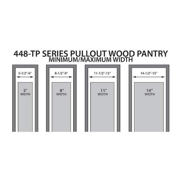 Rev-A-Shelf 11 inch Pull-Out Wood Tall Cabinet Pantry with Adjustable  Shelves, 11 wide - Fry's Food Stores