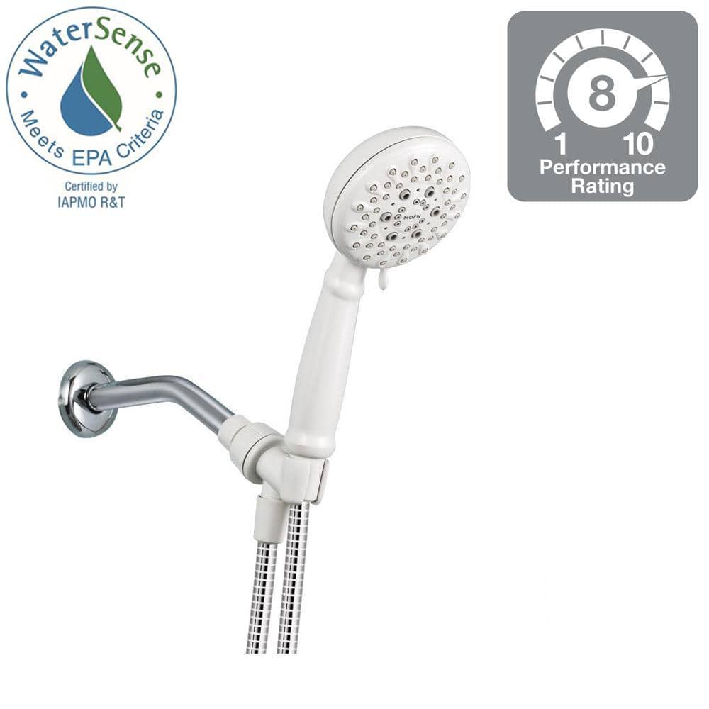 Moen Banbury White 5-Setting Handheld Showerhead with 1.75 gpm