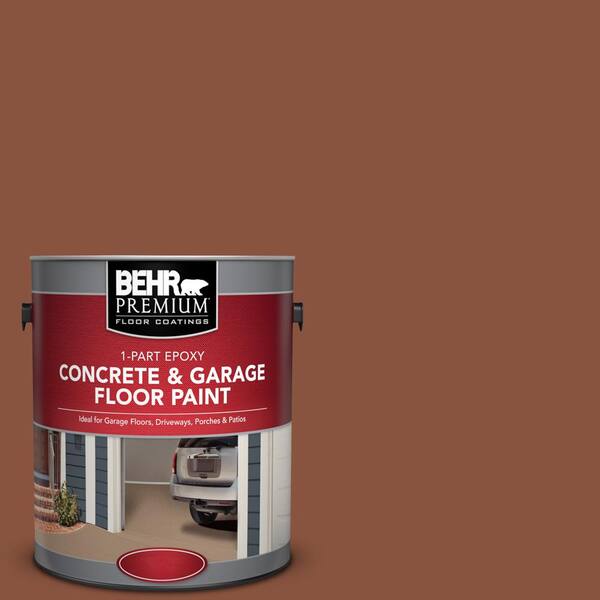 BEHR Premium 1 gal. #S180-7 True Copper 1-Part Epoxy Satin Interior/Exterior Concrete and Garage Floor Paint
