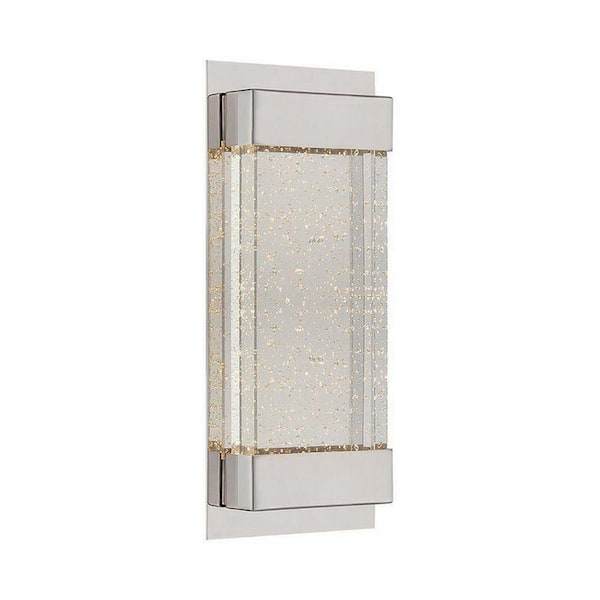 WAC Lighting Mythical 13 in. Polished Nickel LED Vanity Light Bar and Wall Sconce, 3000K