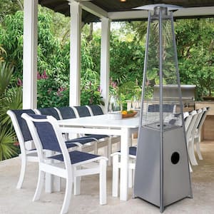 40000 BTU Commercial/Residential Stainless Steel Electronic Ignition Pyramid Flame Propane Patio Heater
