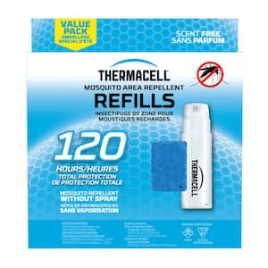 Outdoor Mosquito Repeller Refill 120-Hour Mega Pack (30 Repellent Mats and 10 Butane Cartridges)