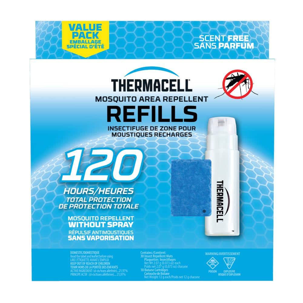 10 HOURS MOSQUITO REPELLER MAT TABLET REFILL.THERMACELL 120 PCS. 