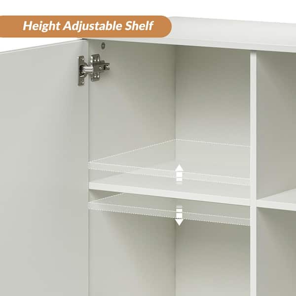 JAYDEN CREATION Kordt Modern 35 in. Tall 2-Door Accent Storage