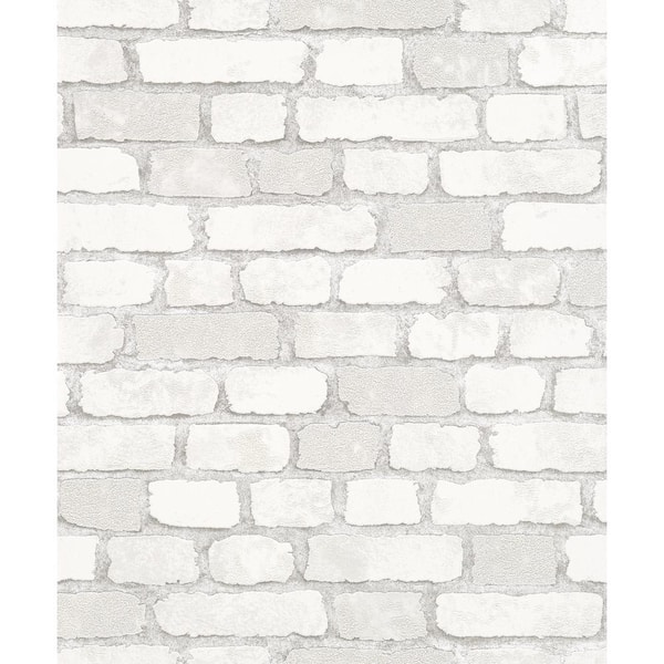Marburg Granulat White Stone Paper Strippable Wallpaper (Covers 56.4 sq. ft.)