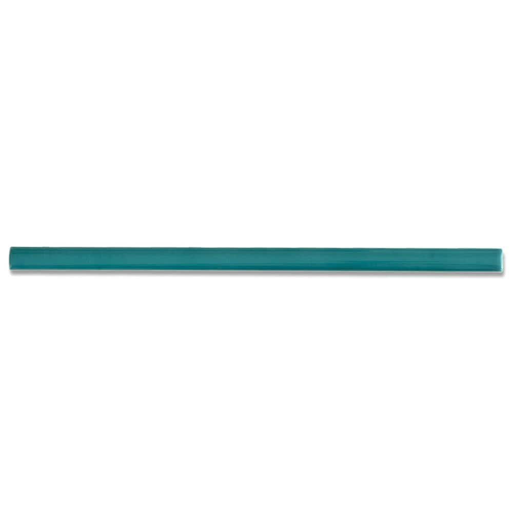 Terralis 0.6 in. x 12 in. Glossy Turquoise Blue Porcelain Bullnose Trim Wall and Floor Tile (0.5 sq. ft./Case) 10-Pack price history on PriceWatchPro