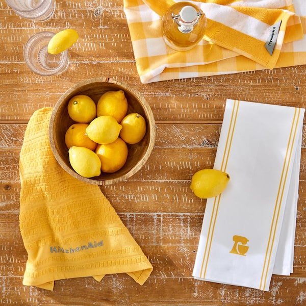 KitchenAid 8-Pack Cotton Solid Any Occasion Kitchen Towel Set at