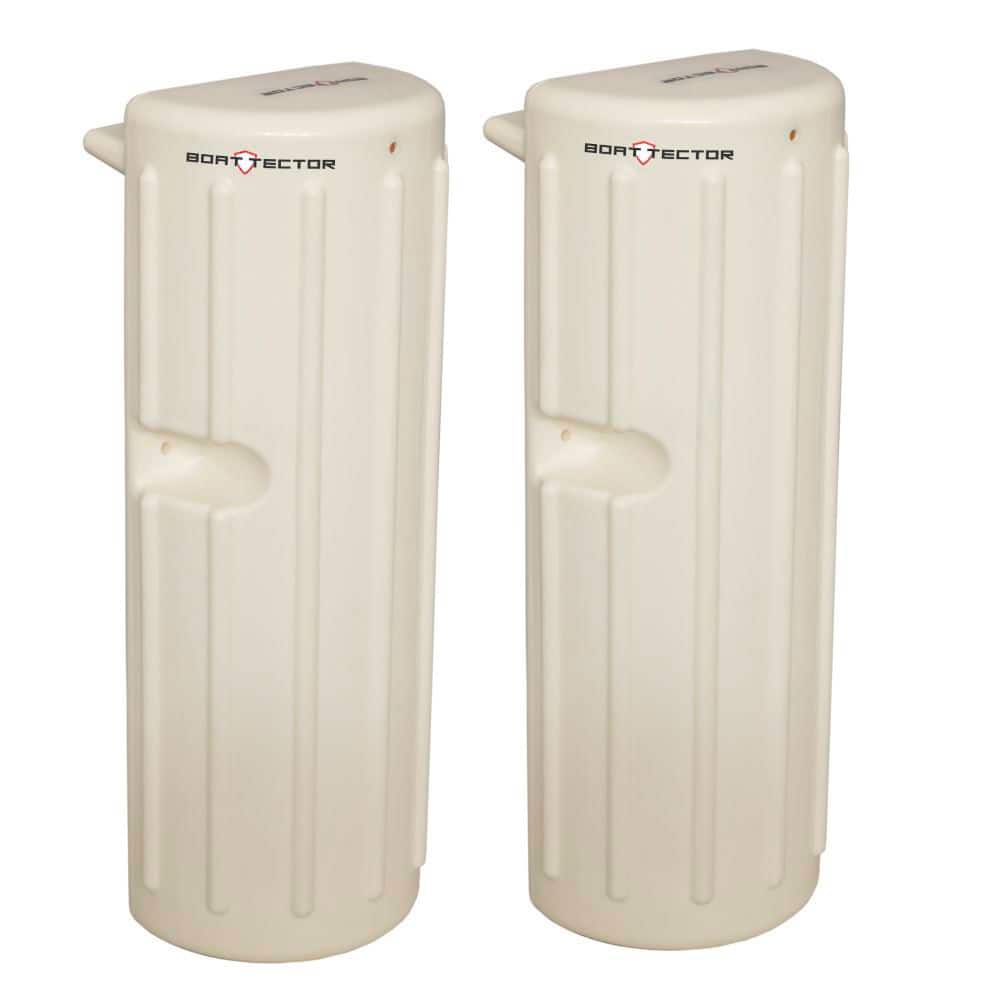 Marine-Grade Vinyl Dock Bumper Fender-Straight, 16 in. x 6 in. x 4 in., White (Pair) price history on PriceWatchPro