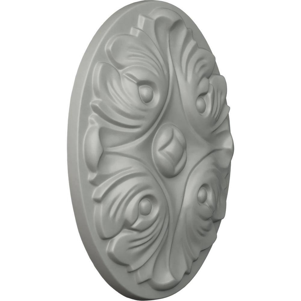 Primed White Oval Polyurethane Kinsley Rosette