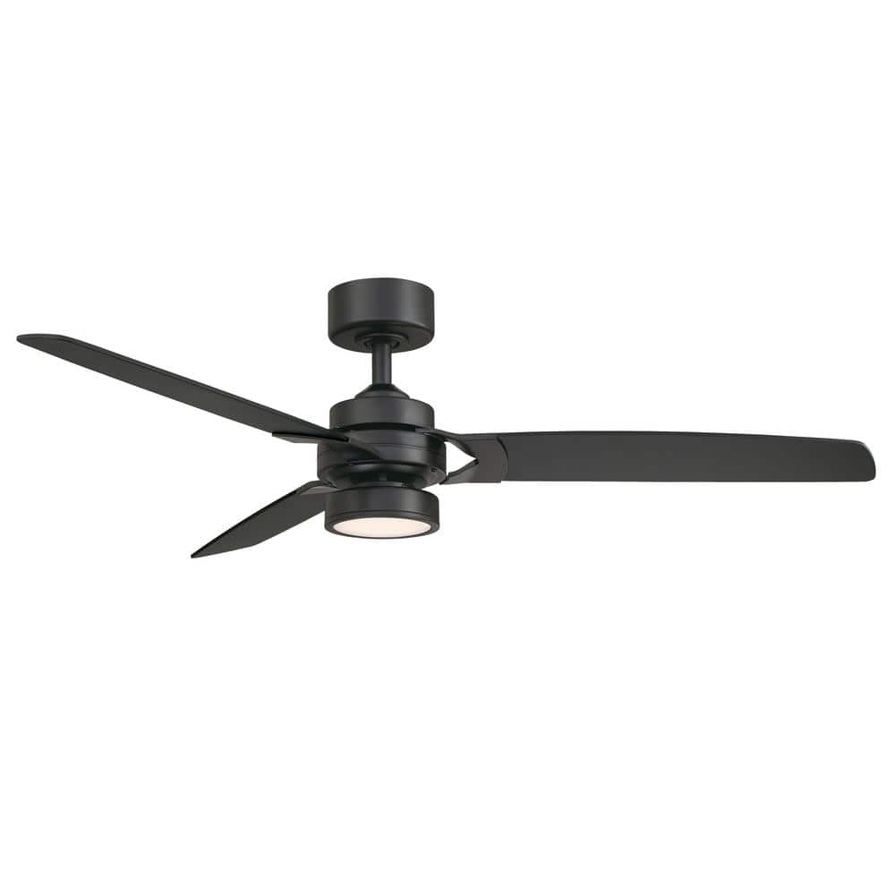 UPC 840506106772 product image for Amped 52 in. LED Indoor Black Ceiling Fan with Black Blades and Light Kit | upcitemdb.com