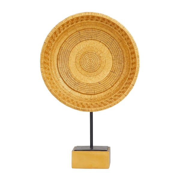 Litton Lane Gold Polystone Glam Sculpture