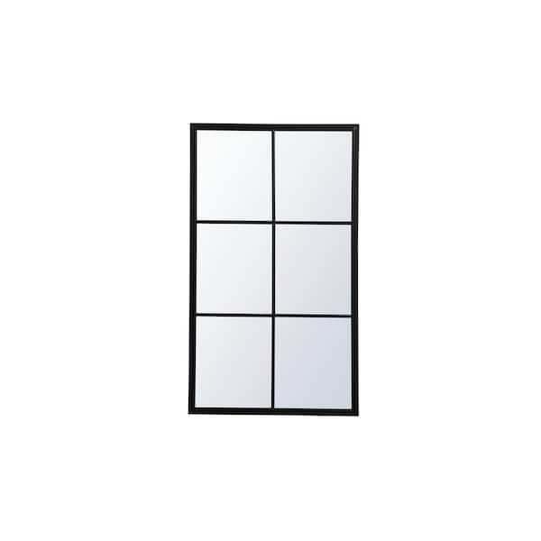 Unbranded Large Rectangle Black Contemporary Mirror (48 in. H x 28 in. W)