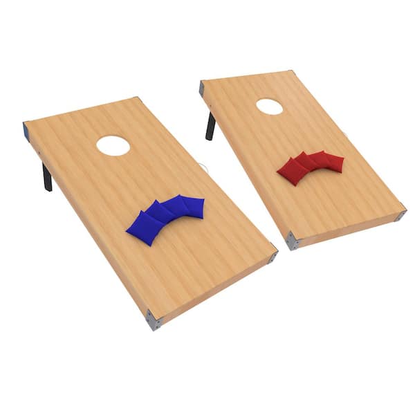 Amazon.com : Hey! Play! Outdoor Cornhole Lawn Game Set-Family Friendly, Fun  for Kids and Perfect for Your Next Tailgate- Official Size Boards and Bags,  Tan/Blue/Red, 48x24x9.6 : Cornhole Game Sets : Sports