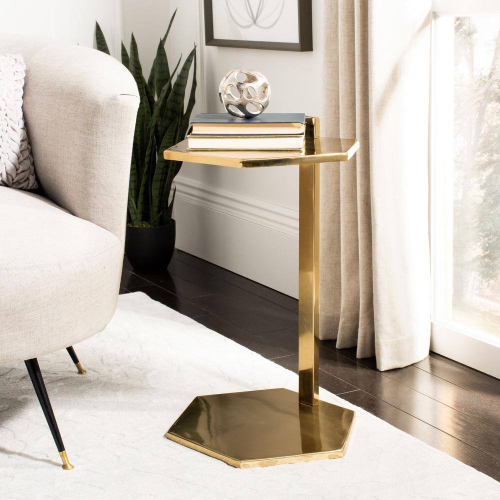Aurea Gold Hexagonal Metal C-Table