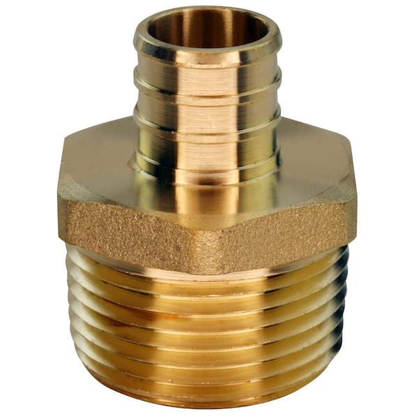 Apollo 3/4 in. Brass PEX-B Barb x 1 in. MNPT Reducing Adapter
