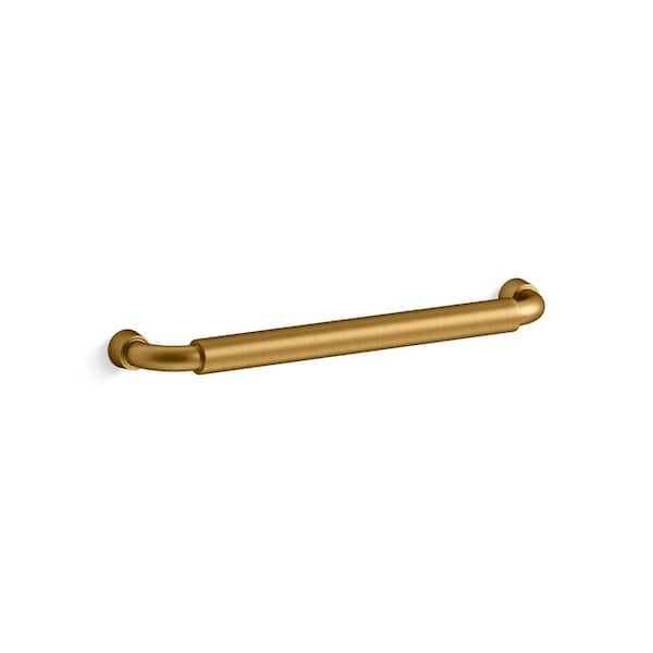 KOHLER Tone 7 in. (178 mm) Center-to-Center Vibrant Brushed Moderne Brass Bar Pull