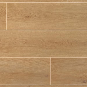 Hemlock Natural Copper 7.71 in. x 47.04 in. Wood Look Matte Porcelain Floor and Wall Tile (15.49 sq. ft. /Case)