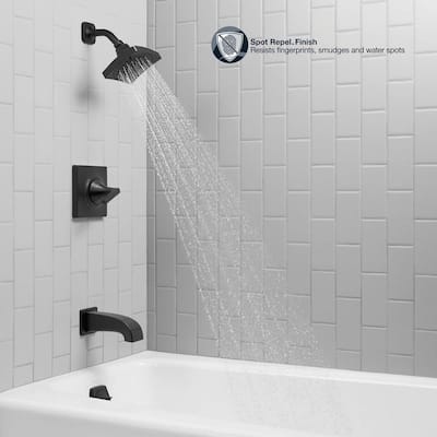 Shower Faucet Combos Bathtub Faucets, 3 Handle Tub Shower Faucet Matte Black Bathtub Set