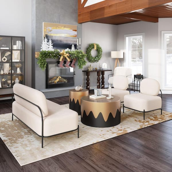 Arendal White Accent Chair