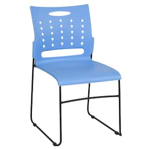 Plastic Stackable Chair in Blue