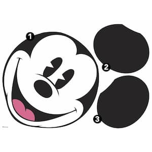 Black and White Classic Mickey Head XL Peel and Stick Wall Decal