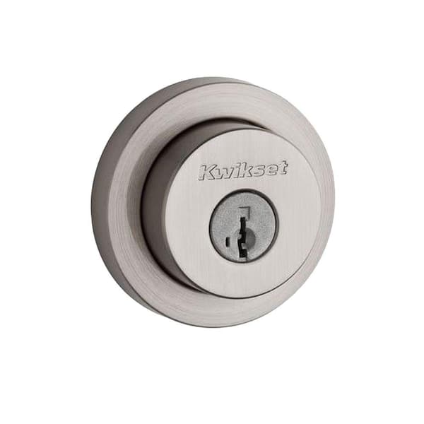 Satin Brass Uptown Deadbolt - Keyed One Side - Featuring SmartKey - View #3