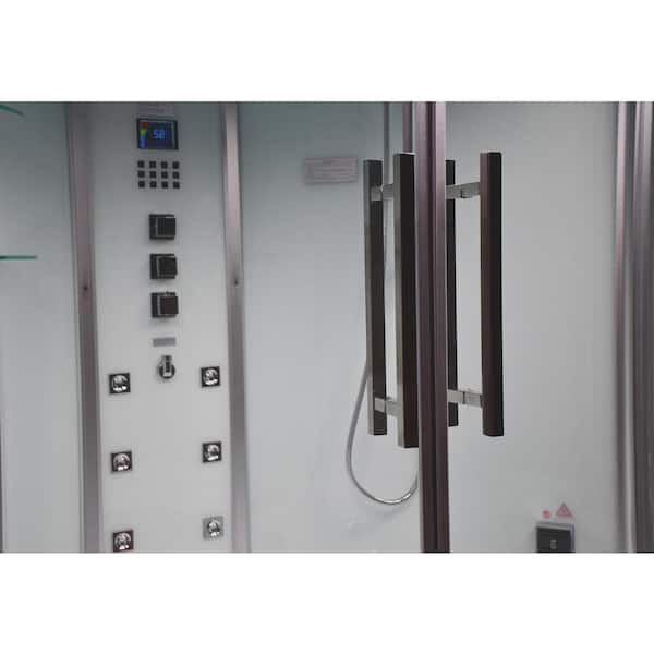 Platinum 59 in. x 59 in. x 89 in. Combination Steam Shower Jetted