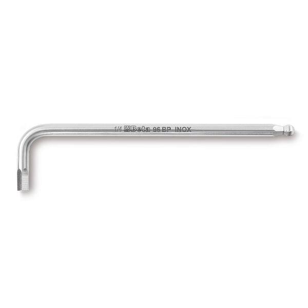 Beta Tools 96BPINOX-AS Stainless Steel Ball Head Offset Hex Key Wrench 7/64" 