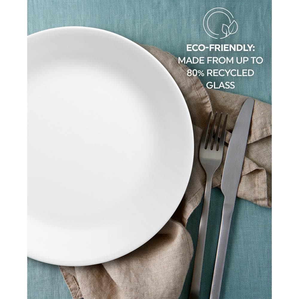 Corelle Winter Frost White 16-Piece Dinnerware Set (Service for 4) in White one missing