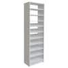 SimplyNeu 14 in. D x 25.375 in. W x 84 in. H White Shoe Storage Tower ...