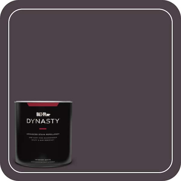 BEHR DYNASTY 1 qt. #BXC-09 Dark Burgundy Wine Matte Interior Stain-Blocking Paint and Primer