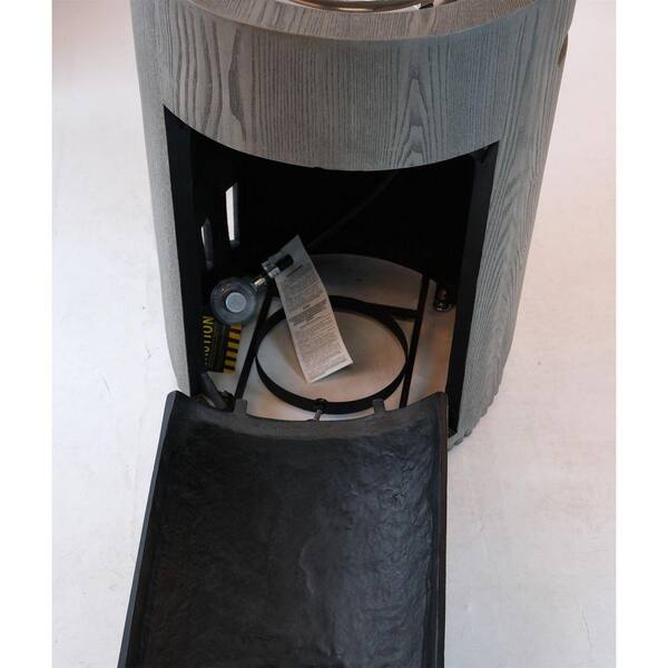 20 in. Magnesium Oxide Outdoor Gas Fire Pit Table, 32000 BTU Fire