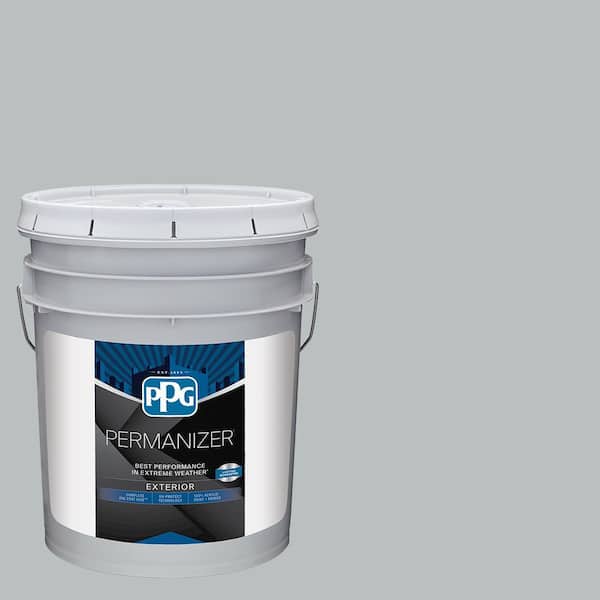 PERMANIZER 5 gal. PPG1039-2 Maiden Mist Flat Exterior Paint