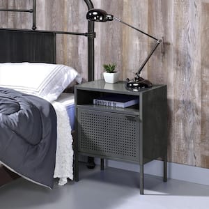 Gemma Nightstand with USB Port in Gray