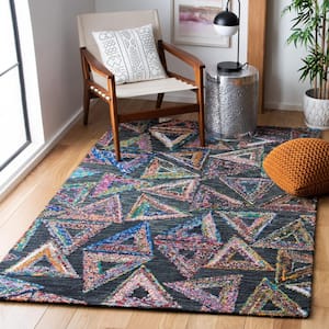 Aspen Dark Green/Black 5 ft. x 8 ft. Geometric Area Rug